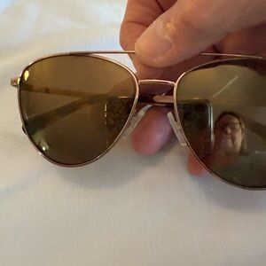 Gold Aviator Sunglasses